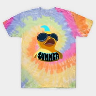 Rubber Duck pool party float ready for summer time T-Shirt